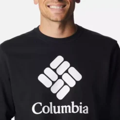 Columbia Men's Trek™ Crew Sweatshirt Black -Canterbury Shop 1957933 017 a2
