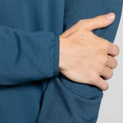 O'Neills Men's Adapt Brushed Half Zip Top Marine / Blue -Canterbury Shop 4t5a0192 1