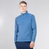 Men's Zack Technical Fleece Half Zip Top Blue / Silver