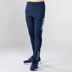 Men's Zack Brushed Skinny Tracksuit Bottoms Marine / Blue / Silver