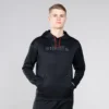 Men's Cody Hybrid Pullover Hoodie Black / Red / Grey