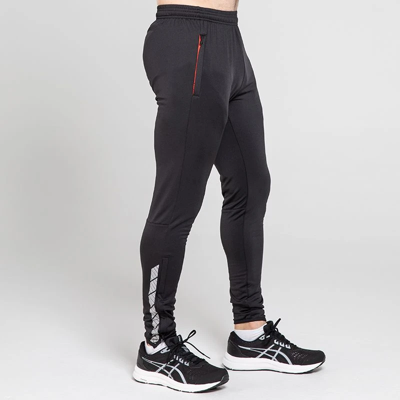 Men's Cody Brushed Skinny Tracksuit Bottoms Black / Red / Grey 2 Men's Cody Brushed Skinny Tracksuit Bottoms Black / Red / Grey - Image 2