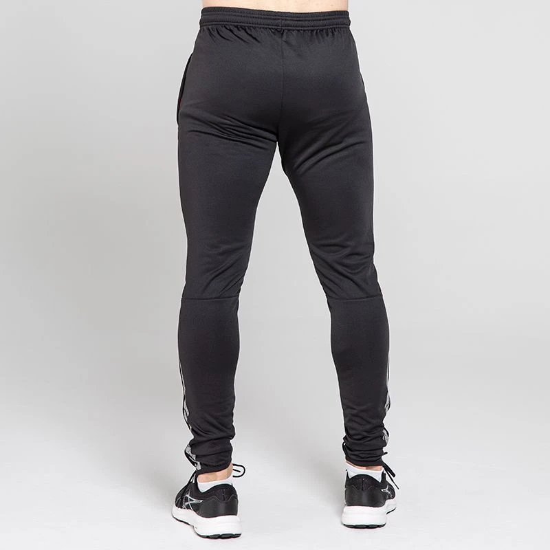 Men's Cody Brushed Skinny Tracksuit Bottoms Black / Red / Grey 3 Men's Cody Brushed Skinny Tracksuit Bottoms Black / Red / Grey - Image 3