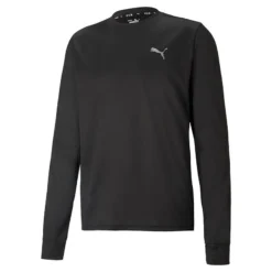 Puma Men's Favourite Long Sleeve Running T-Shirt Black -Canterbury Shop 520210 01