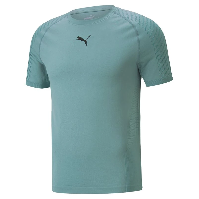 Puma Men's Formknit Seamless Training T-Shirt Mineral Blue 3 Puma Men's Formknit Seamless Training T-Shirt Mineral Blue - Image 3