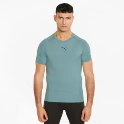 Puma Men's Formknit Seamless Training T-Shirt Mineral Blue