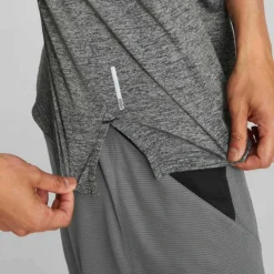 Puma Men's Favourite Heather Cat Training T-Shirt Black Heather -Canterbury Shop 522352 01 mod04