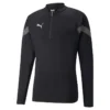 Puma Men's TeamFINAL Training Quarter Zip Top Black / Smoked Pearl / Silver