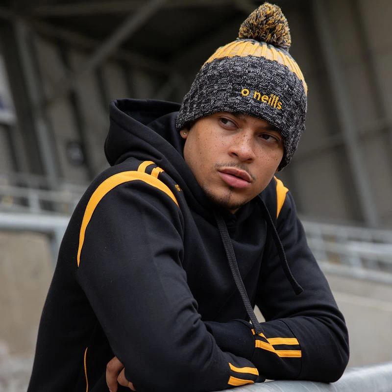 Men's Loxton Hooded Top Black / Amber 2 Men's Loxton Hooded Top Black / Amber - Image 2