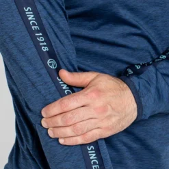 Men's Defender Brushed Half Zip Top Marine / Green / Marine -Canterbury Shop am3a0050