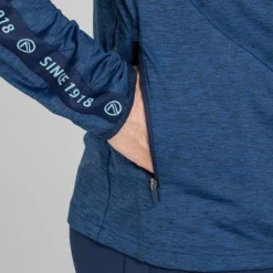 Men's Defender Brushed Half Zip Top Marine / Green / Marine -Canterbury Shop am3a0051