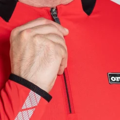 Men's Cody Half Zip Midlayer Top Red / Black / Grey -Canterbury Shop am3a0096 1