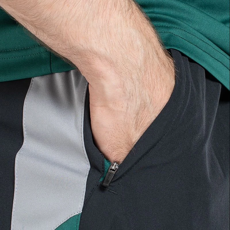 Men's Zack Woven Shorts Black / Grey / Green 5 Men's Zack Woven Shorts Black / Grey / Green - Image 5
