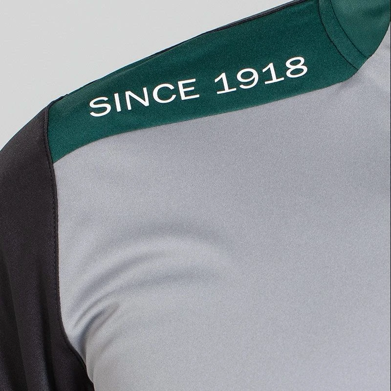 Men's Zack Half Zip Midlayer Top Grey / Black / Green 4 Men's Zack Half Zip Midlayer Top Grey / Black / Green - Image 4