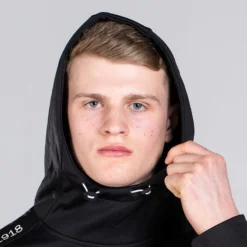 Men's Zack Fleece Pullover Hoodie Black / Dark Grey / Silver -Canterbury Shop am3a0275