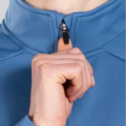 Men's Zack Technical Fleece Half Zip Top Blue / Silver -Canterbury Shop am3a0308