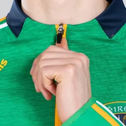 Men's Ohio Éire Brushed Half Zip Top Green / Marine / Amber -Canterbury Shop am3a0389 1