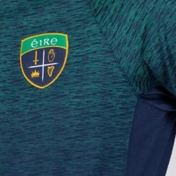 Men's Ohio Éire Brushed Half Zip Top Marine / Green / Amber -Canterbury Shop am3a0394