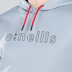 Men's Cody Hybrid Pullover Hoodie Grey / Black / Red -Canterbury Shop am3a0417