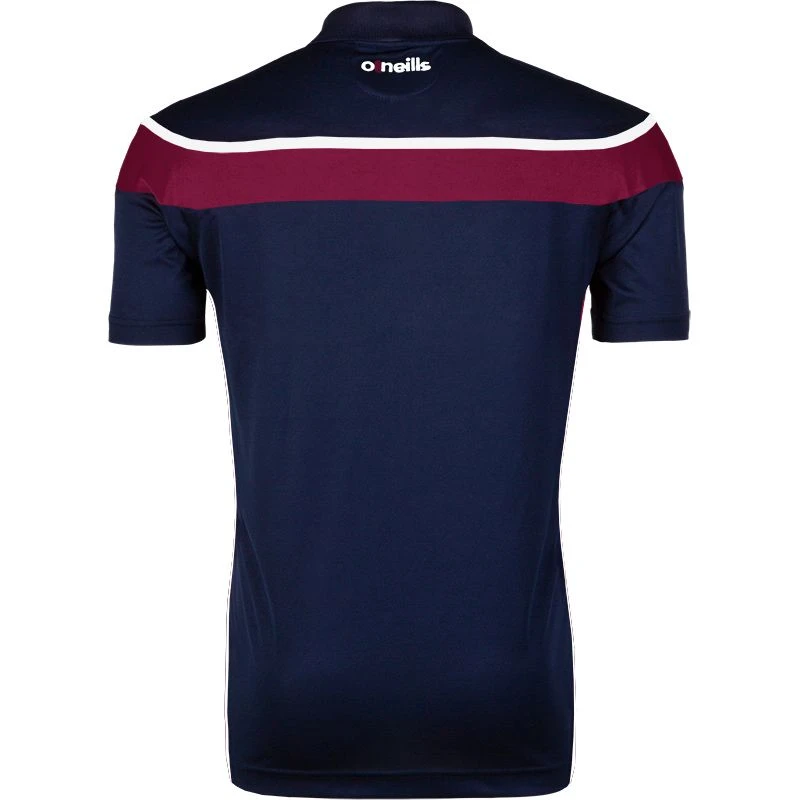 Men's Auckland Polo Shirt Marine / Maroon / White 2 Men's Auckland Polo Shirt Marine / Maroon / White - Image 2