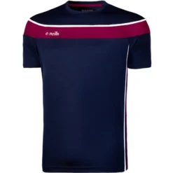 Men's Auckland T-Shirt Marine / Maroon / White