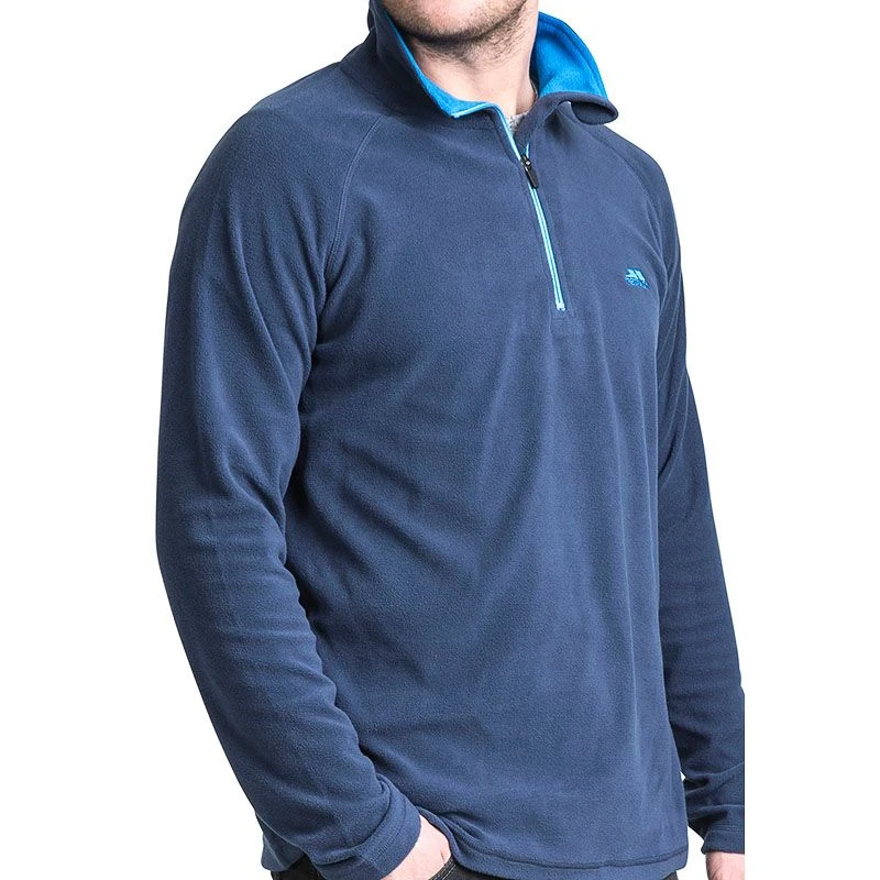 Trespass Men's Half Zip Microfleece Blackford Navy 5 Trespass Men's Half Zip Microfleece Blackford Navy - Image 5