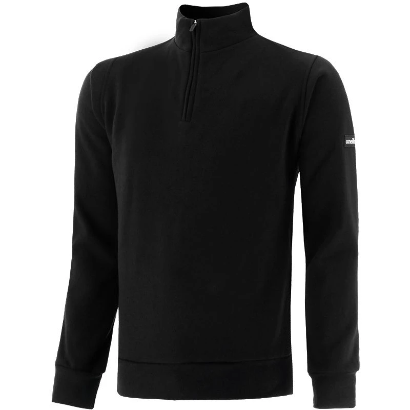 Men's Breaker Half Zip Fleece Black 1 Men's Breaker Half Zip Fleece Black
