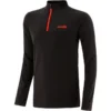 Men's Cathal Brushed Half Zip Top Black / Red