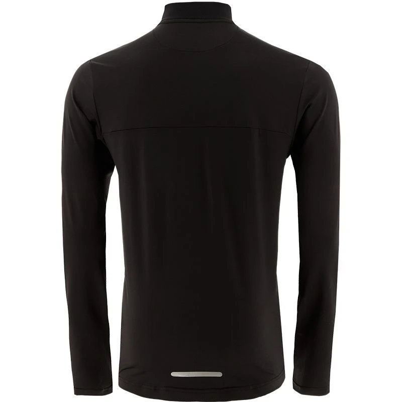 Men's Cathal Brushed Half Zip Top Black / Red 2 Men's Cathal Brushed Half Zip Top Black / Red - Image 2