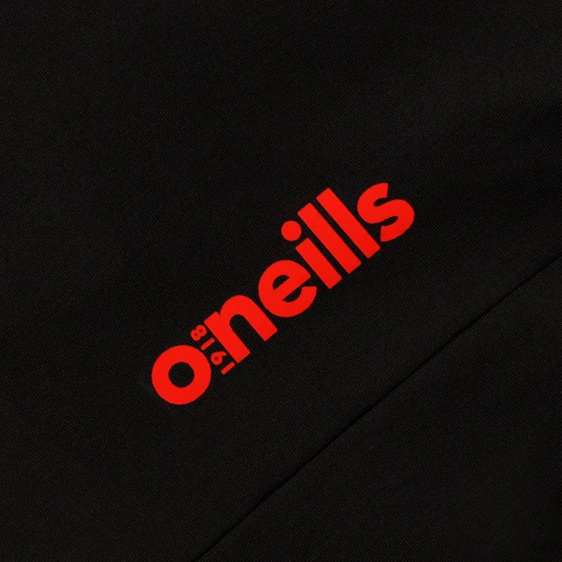 Men's Cathal Brushed Half Zip Top Black / Red 3 Men's Cathal Brushed Half Zip Top Black / Red - Image 3