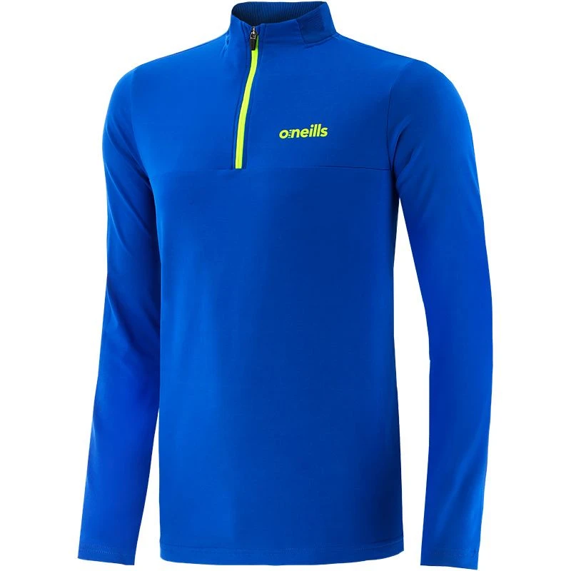Men's Cathal Brushed Half Zip Top Royal / Yellow 1 Men's Cathal Brushed Half Zip Top Royal / Yellow