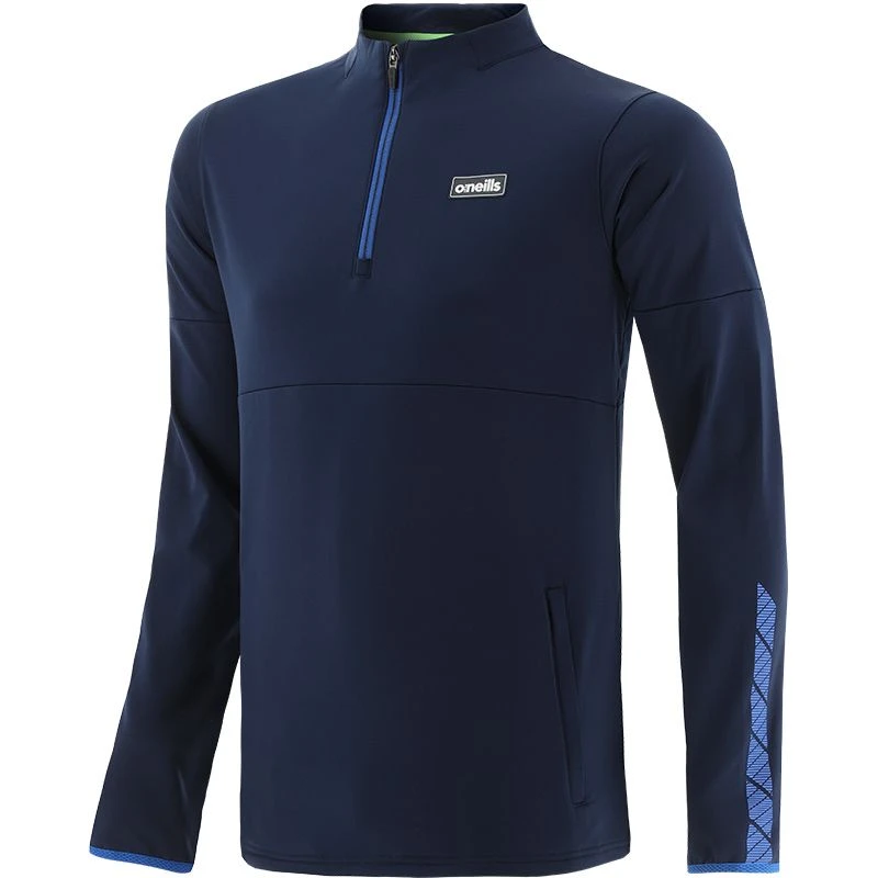 Men's Cody Brushed Half Zip Top Marine / Royal / Green 1 Men's Cody Brushed Half Zip Top Marine / Royal / Green
