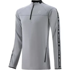 Men's Defender Brushed Half Zip Top Grey / Black / White