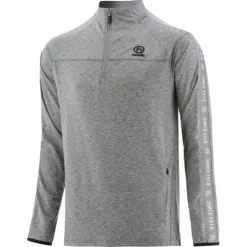 Men's Defender Brushed Half Zip Top Grey / Black