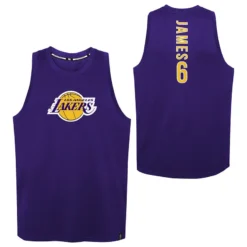 Men's LA Lakers N&N Tank Purple / White / Yellow -Canterbury Shop k2m1fdka 000 laklj lebron james lakers st