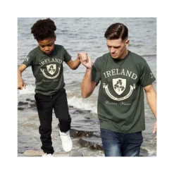 Lansdowne Men's Ireland Celtic Nation Crest T-Shirt Bottle / Gold -Canterbury Shop lansdown irish crest bottle green t shirt 2 1