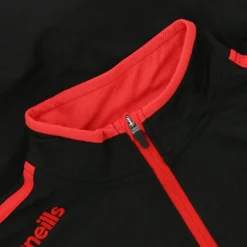 Men's Loxton Brushed Half Zip Top Black / Red -Canterbury Shop loxton 122 hz brush top blk red 5