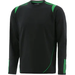 Men's Loxton Brushed Crew Neck Top Black / Green