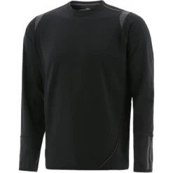 Men's Loxton Brushed Crew Neck Top Black / Grey