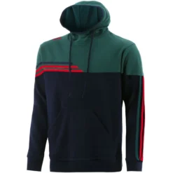 Men's Nevis Fleece Overhead Hoodie Marine / Bottle / Red