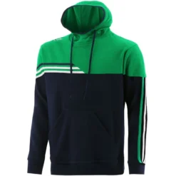 Men's Nevis Fleece Overhead Hoodie Marine / Green / White