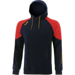 Men's Oslo Fleece Pullover Hoodie Marine / Red / Amber