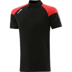 Men's Oslo Polo Shirt Black / Red / White