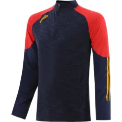 Men's Oslo Brushed Half Zip Top Marine / Red / Amber