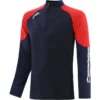 Men's Oslo Brushed Half Zip Top Marine / Red / White