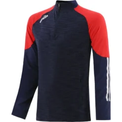 Men's Oslo Brushed Half Zip Top Marine / Red / White