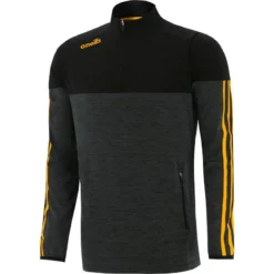 Men's Osprey Brushed Half Zip Top Black / Amber
