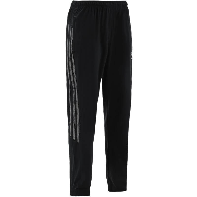 Men's Pluto Woven Tracksuit Bottoms Black / Silver 2 Men's Pluto Woven Tracksuit Bottoms Black / Silver - Image 2