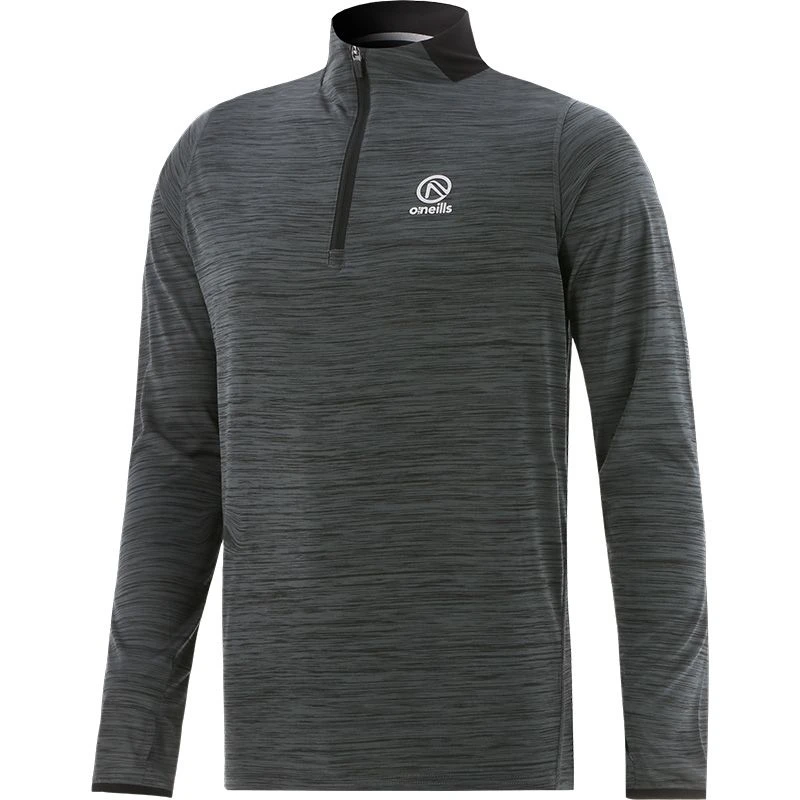 Men's Pluto Half Zip Midlayer Top Black / Silver 1 Men's Pluto Half Zip Midlayer Top Black / Silver