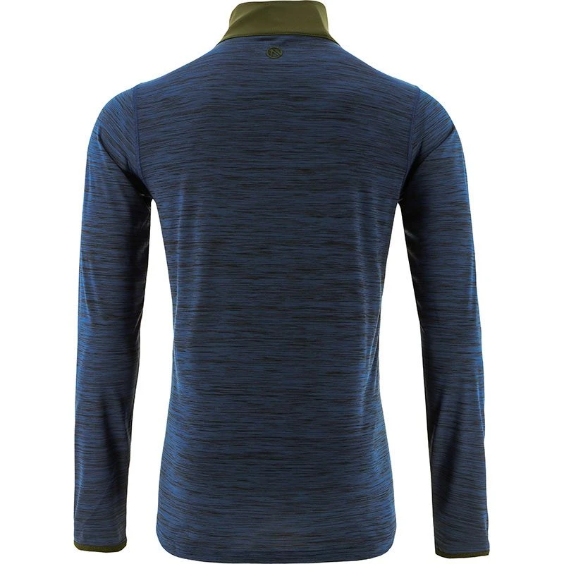 Men's Pluto Half Zip Midlayer Top Marine / Green 2 Men's Pluto Half Zip Midlayer Top Marine / Green - Image 2